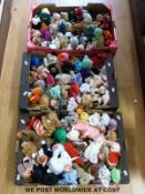 One hundred and seventeen TY Beanie Baby bears