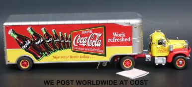 Franklin Mint diecast model Coca-Cola delivery lorry,