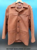A gentleman's suede Crombie style coat