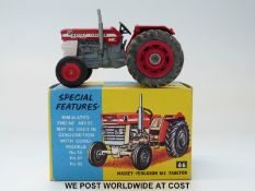 Corgi Toys diecast model Massey-Ferguson 165 Tractor, 66, with red white and grey body,