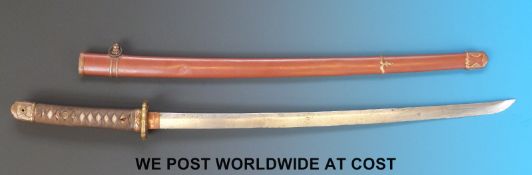 A Japanese Katana Shin Gunto sword.