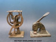 A set of swinging weight late Victorian Post Office letter scales,