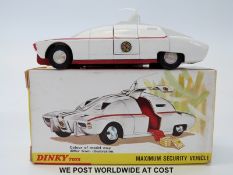 Dinky Toys diecast model Captain Scarlet Maximum Security Vehicle,105, with white body, red base,