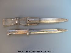 A 1944 Nazi K98 1884/98 bayonet, scabbard and frog, the blade stamped 'COF',