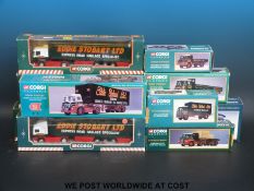Ten Corgi diecast model Eddie Stobart lorries,