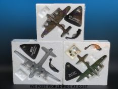Three Atlas Editions diecast model aeroplanes,