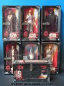 Seven Hasbro Star Wars Episode I Action Collection figures, Jar Jar Binks x 2, Watto,