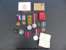 A WWI 1914-18 medal awarded to 123234 GNR GW Mountain R.