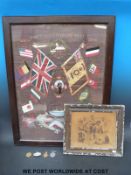 WWI medal trio awarded to 9161 Pte W A Smith, Gloucestershire Regiment, comprising 1914-15 Star,