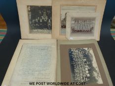 A quantity of circa early 20thC Indian military photographs including one titled Bangalore Brigade