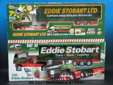 Two Eddie Stobart 1:18 scale remote control lorries,