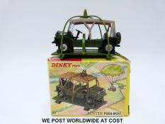 Dinky Toys diecast model Austin Para-Moke with khaki top, spun hubs and parachute,