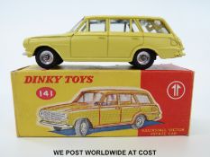 Dinky Toys diecast model Vauxhall Victor Estate Car, 141, with yellow body,