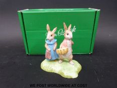 Beswick Beatrix Potter tableau Flopsy and Benjamin Bunny