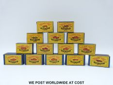 Fourteen Matchbox Lesney 1.