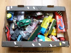 A collection of Corgi, Matchbox and other diecast model vehicles,