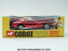 Corgi Toys diecast model Chevrolet Corvette Stingray Coupe, 300, with metallic red body,