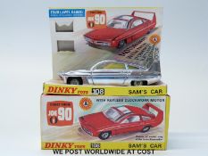 Dinky Toys diecast model Joe 90 Sam's Car, 108, with chrome body and lemon interior,