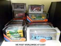 Twenty-four Exclusive First Editions (EFE) diecast model buses and coaches,