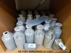 Twenty seven Fields Ink ceramic bottles,