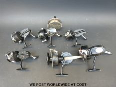 Three Mitchell fixed spool fishing reels,