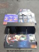 A collection of Star Wars cardboard cut out cinema display stands