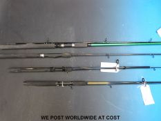 Four spinning rods to include Silstar X-Performance Spin 55,