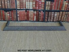 A copper Art Nouveau fire fender