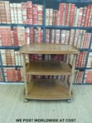 A light elm Ercol tea trolley (length 72cm)