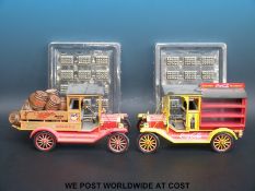 Two Franklin Mint diecast model delivery vans,