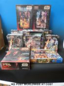 Twelve mainly Hasbro jigsaw puzzles including 3D sculpture puzzles, all in original boxes,