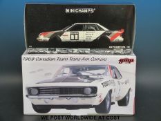 Minichamps 1:18 scale diecast model Audi V8 Quattro 1991 together with a GMP 1969 Canadian Team