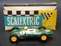 Tri-ang Scalextric model motor racing Lotus R E, C63, in original box.