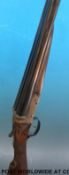 Arthur Illesley & Co side by side double barrelled shotgun with ornate engraving, named locks,