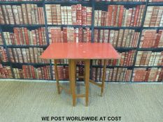 A Formica-topped table,