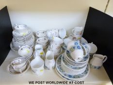 A small collection of Wedgwood silver lustre dinner and tea ware,