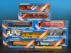 Eleven Corgi Superhaulers diecast model lorries,