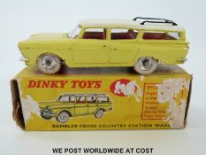 Dinky Toys diecast model Rambler Cross Country Station Wagon, 193, with pale yellow body,