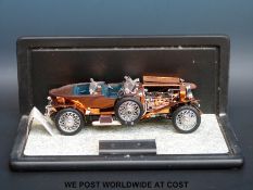 Franklin Mint diecast model 1921 Rolls Royce Silver Ghost in plastic display case