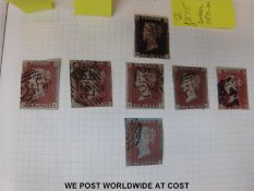 An album of British stamps,