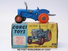 Corgi Toys diecast model Fordson 'Power Major' Tractor, 60, with blue body,