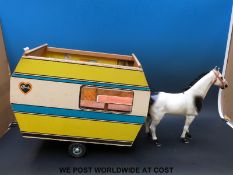 A Sindy caravan and Sindy horse