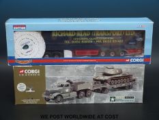 Two Corgi diecast model vehicles United States Armed Forces set 55101 and limited edition Hauliers