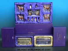 Three Corgi Queen Elizabeth II Golden Jubilee diecast models and model sets comprising State Landau