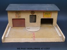 Tri-ang model car garage.