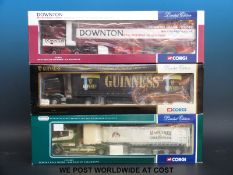 Three Corgi 1:50 scale limited edition diecast model lorries Downton CC13211,