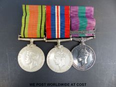 A set of three Army Air Corps medals awarded to 14456970 Pte G. Cook A.A.