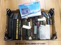 Over 50 Hornby, Lima and other 00 gauge carriages and wagons together with various accessories,