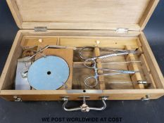 A cased set of German field surgery instruments by Dohnal & Comp. WIEN.
