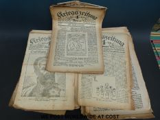 A near full set of the German propaganda newspaper,